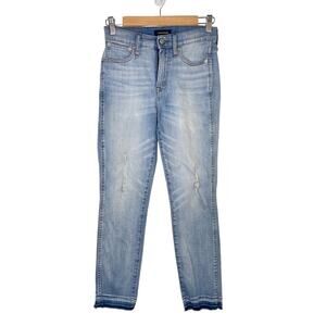 J.Crew Vintage Straight Cropped Mid Rise Blue Light Wash Jean Casual Size 24